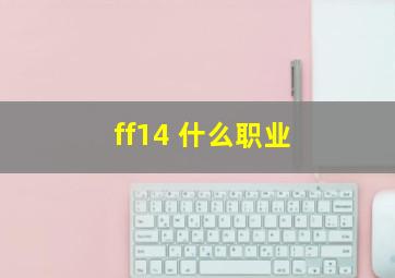 ff14 什么职业